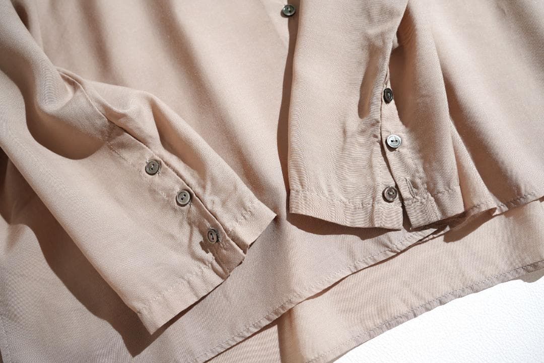 361h*美品 24AW Conte コンテ キュプラシルク シアーシャツ - メルカリ