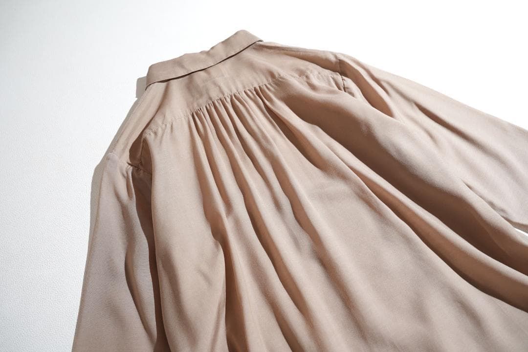 361h*美品 24AW Conte コンテ キュプラシルク シアーシャツ - メルカリ