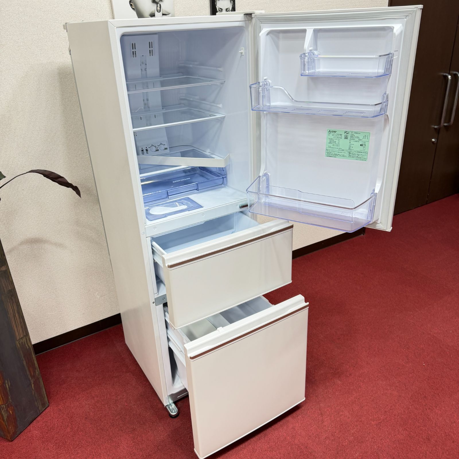 東京23区送料無料 超美品2023年製三菱 272L製氷機有 分解洗浄/除菌済み 