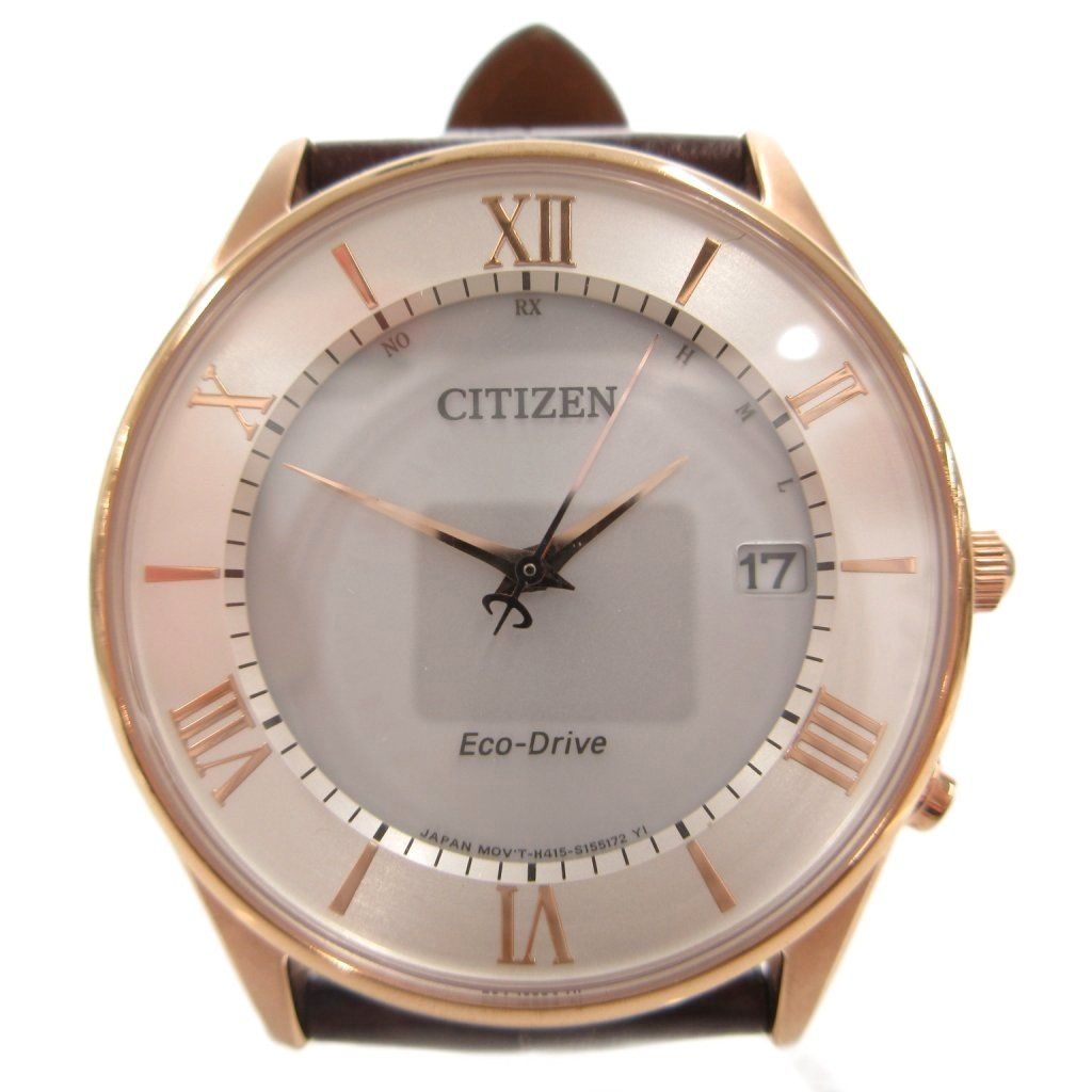 シチズン CITIZEN 腕時計 ウォッチ エコドライブ 電波 ソーラー デイト アナログ ゴールドカラー AS1062-08A /FF