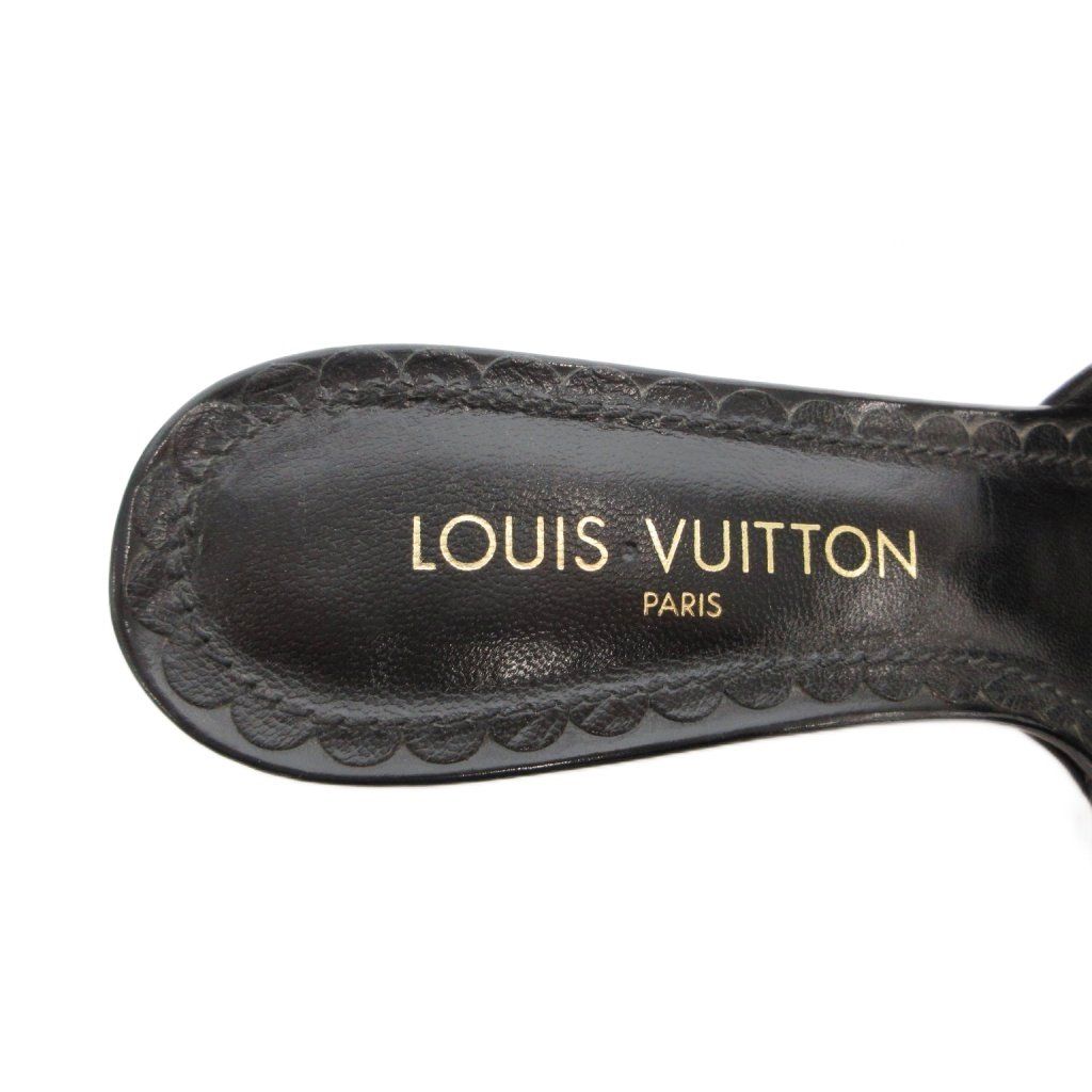 ルイヴィトン LOUIS VUITTON ミュール サンダル フラワーモチーフ