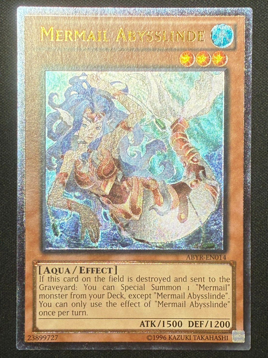 遊戯王】水精鱗アビスリンデ Mermail Abysslinde レリーフ 3枚セット