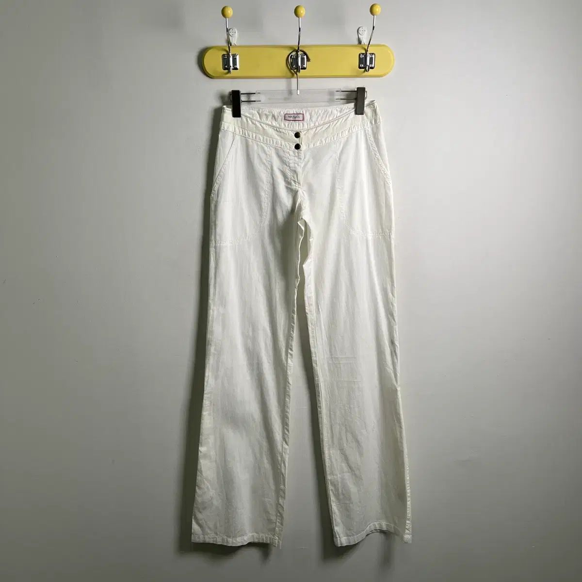 MAX MARA マックスマーラ Max＆Co マックスアンドコー コットン ロールアップ ツーウェイ ワイド ロング パンツ 40