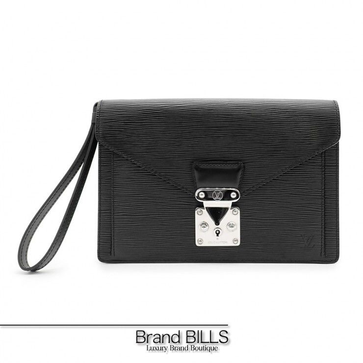 美品 LOUIS VUITTON ルイ・ヴィトン ポシェット セリエ ドラゴンヌ クラッチバッグ M52612 エピレザー ブラック メンズ