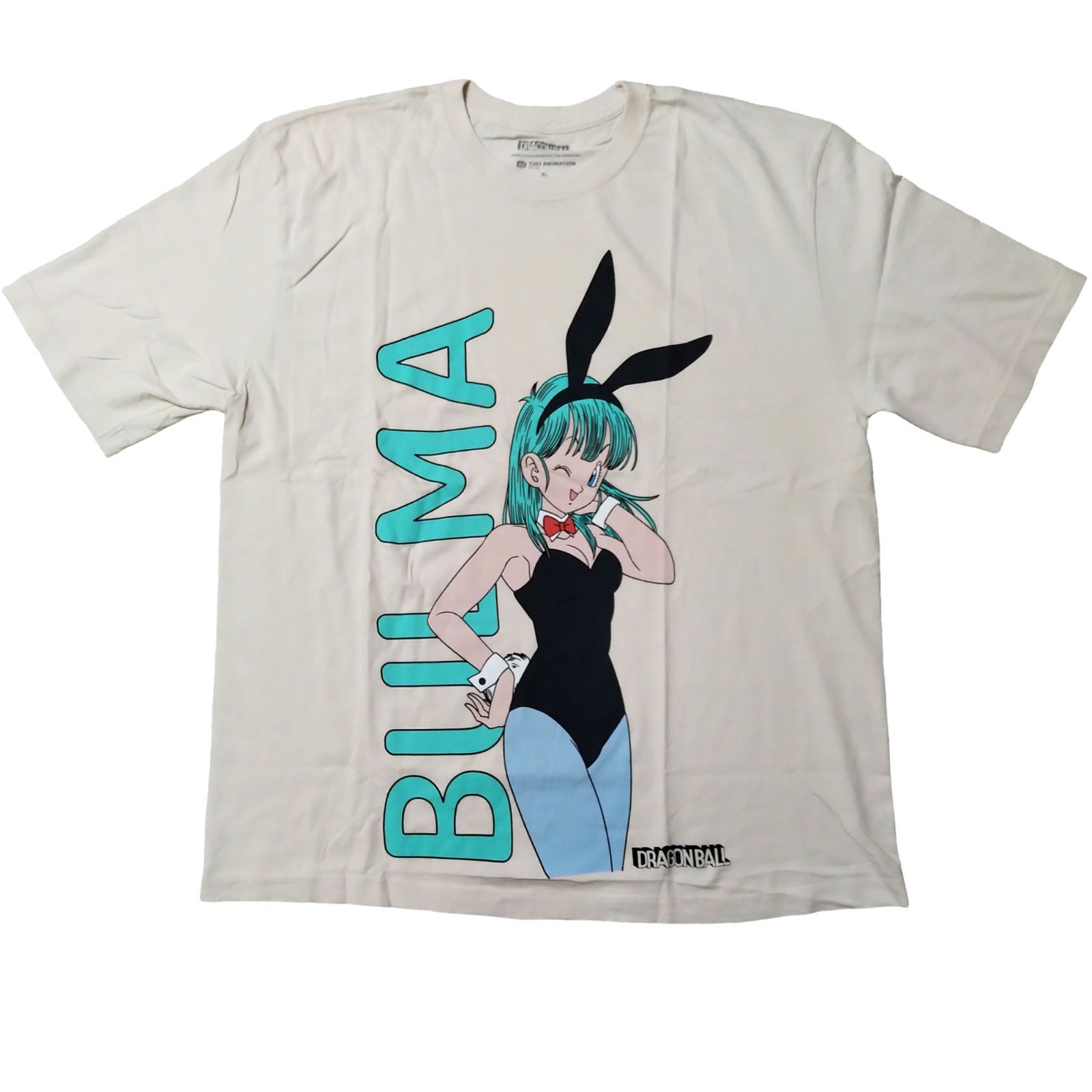 ドラゴンボール　Tシャツ　大きいXLサイズ　ベージュ　ブルマ　アニメT　新品