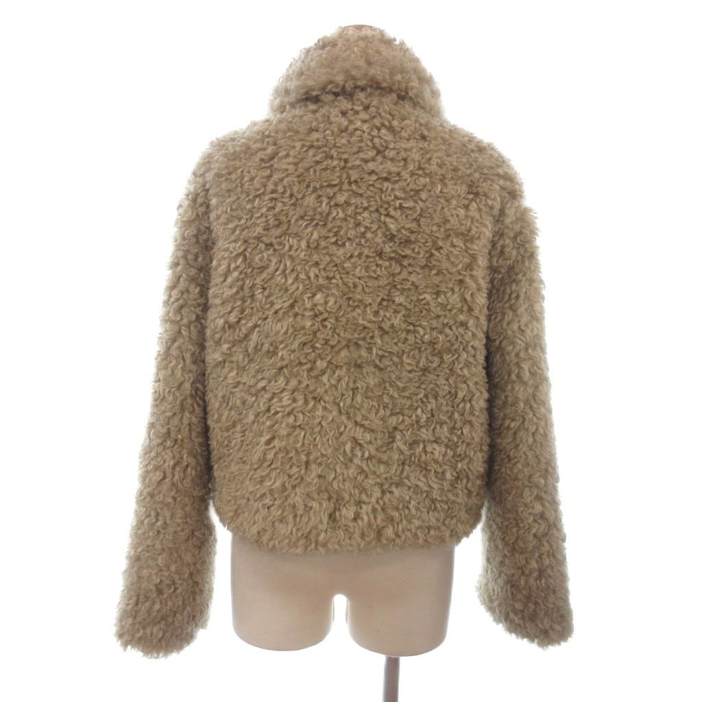 ザラ ZARA 美品 フェイクファージャケット トグルボタン 長袖 XS