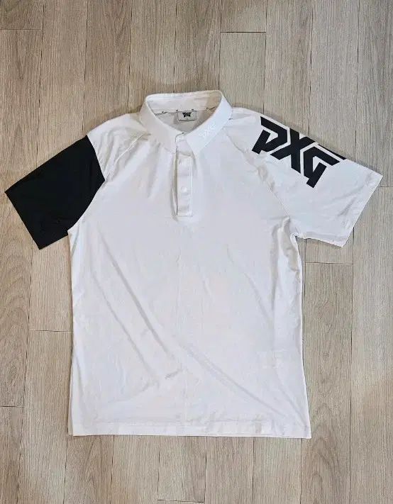 PXG 白/ブラック 半袖 ゴルフ ポロTシャツ 95 100 バスト 51