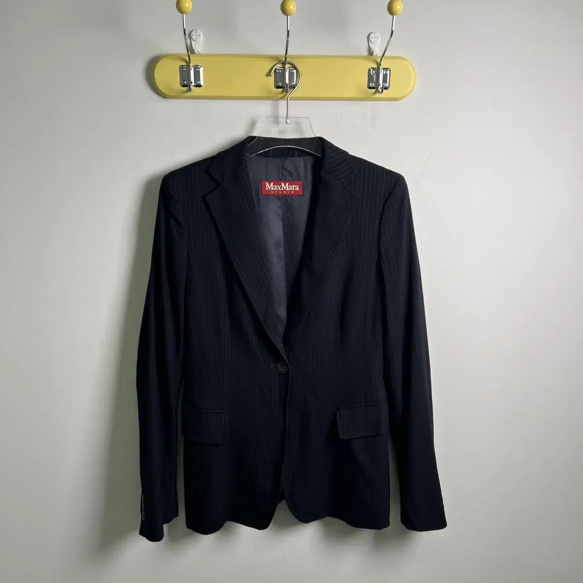 MAX MARA マックスマーラ ブラック ピンストライプ ブレーザー 42