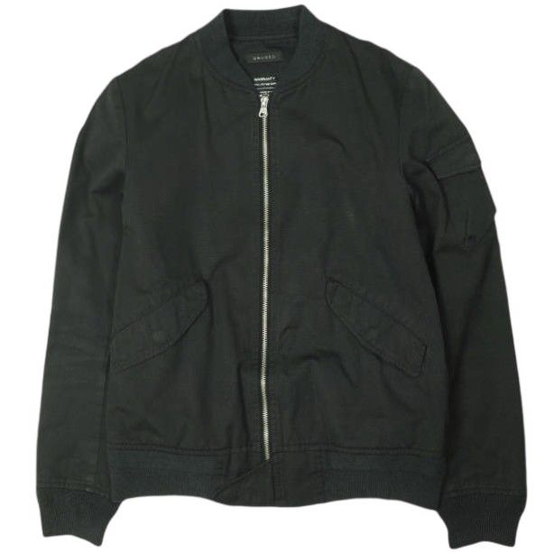 UNUSED アンユーズド 日本製 L-2B JACKET コットンフライトジャケット US0193 1 BLACK MA-1 ブルゾン アウター g26761