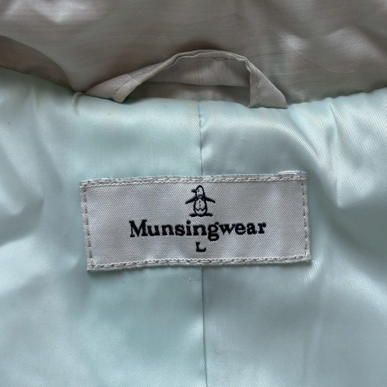Munsingwear マンシングウェア ロングダウンコート 白系 ホワイト系