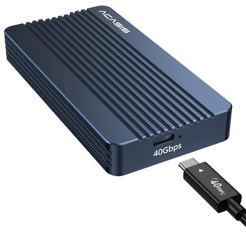 ACASIS 40Gbps 超高速 M.2SSD外付けケース Thunderbolt 4/3 usb4にのみ対応していま, 2280 M-Key/B+M Keyケースサイズをサポートエンクロージャｍａ