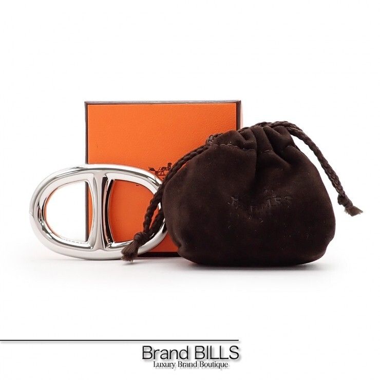 未使用品 HERMES エルメス スカーフリング 90 シェーヌダンクル