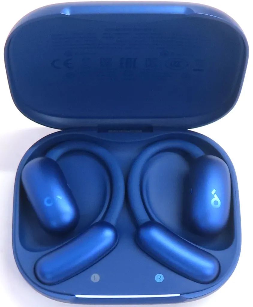 【中古】ヘッドフォン Anker luetooth 完全ワイヤレスイヤホン Soundcore AeroFit 2 (ディープブルー) [A3874N31]