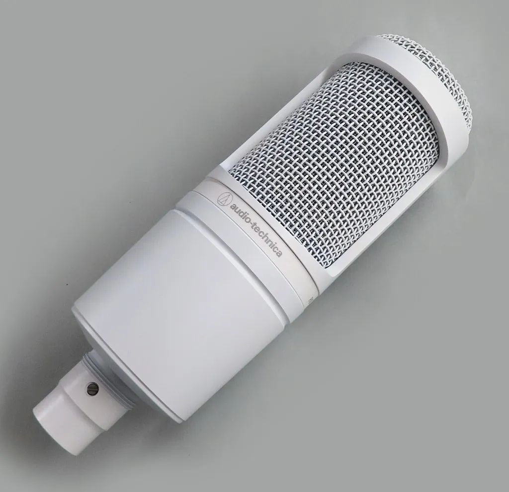 【中古品】Audio-TechnicaAT2020CWH 中古】デジタル楽器 audio-technica カーディオイド・コンデンサー