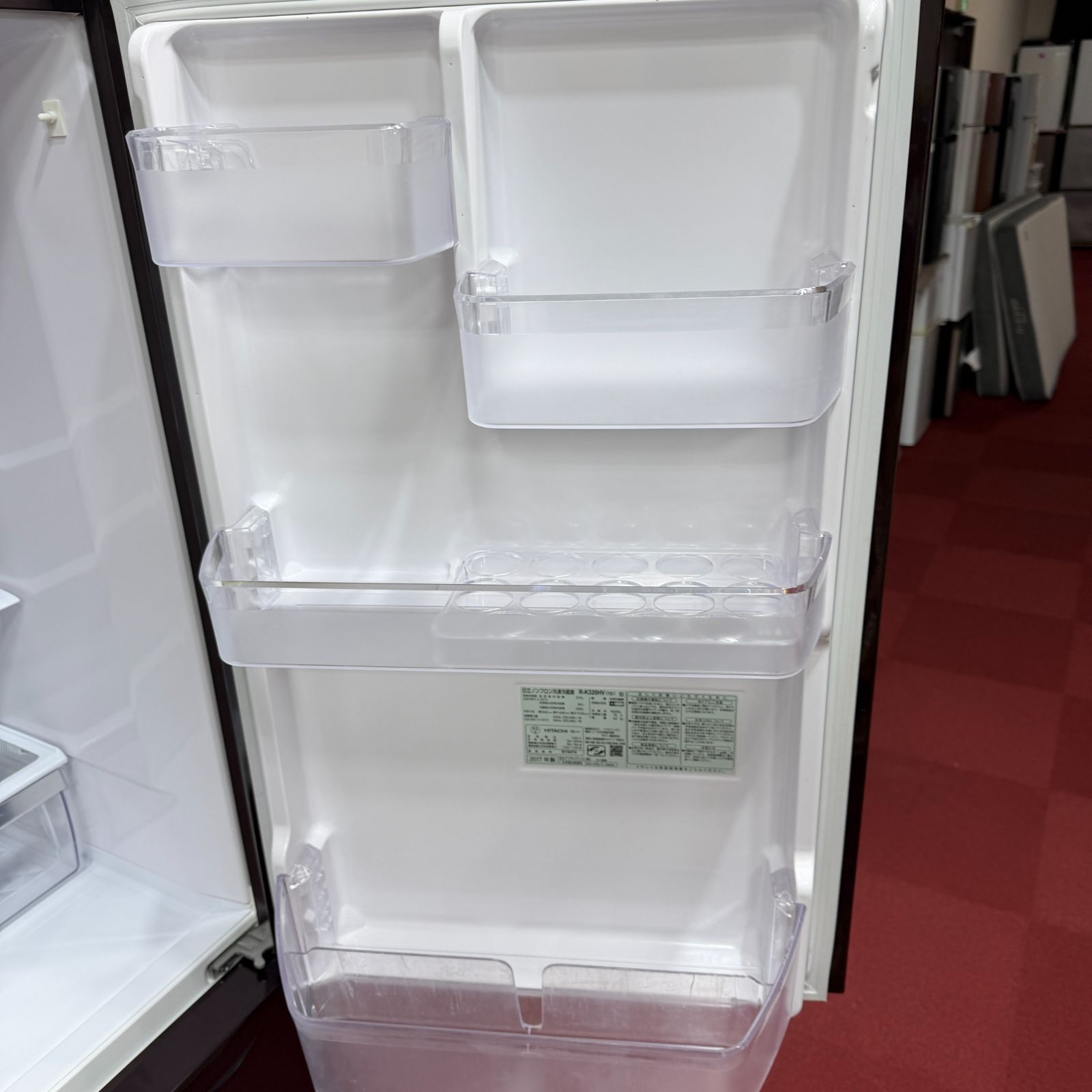 東京23区送料無料 超美品2017年製日立3ドア冷蔵庫 315L製氷機有 分解