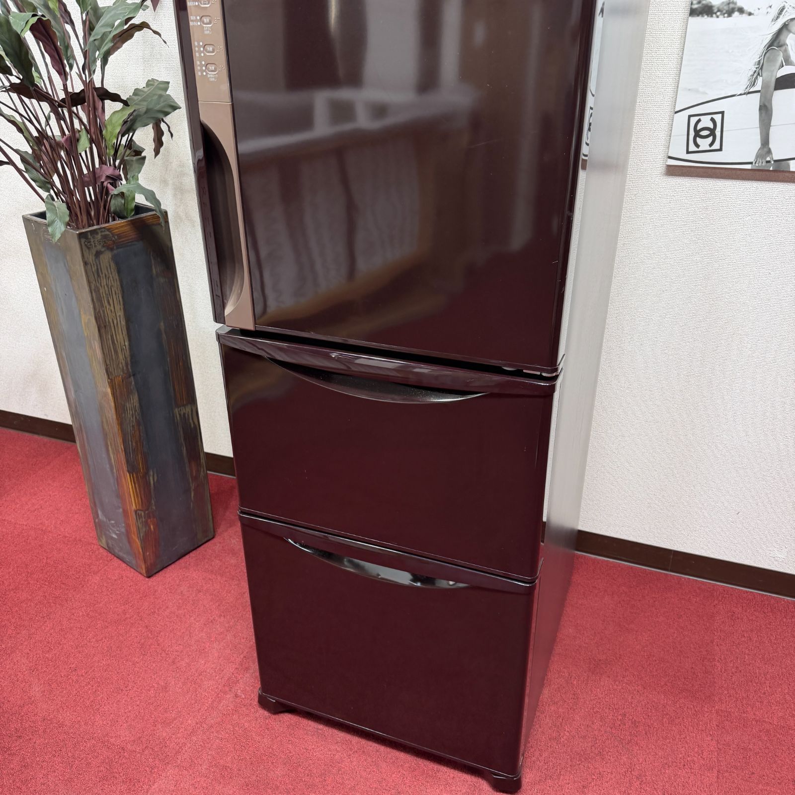 東京23区送料無料 超美品2017年製日立3ドア冷蔵庫 315L製氷機有 分解