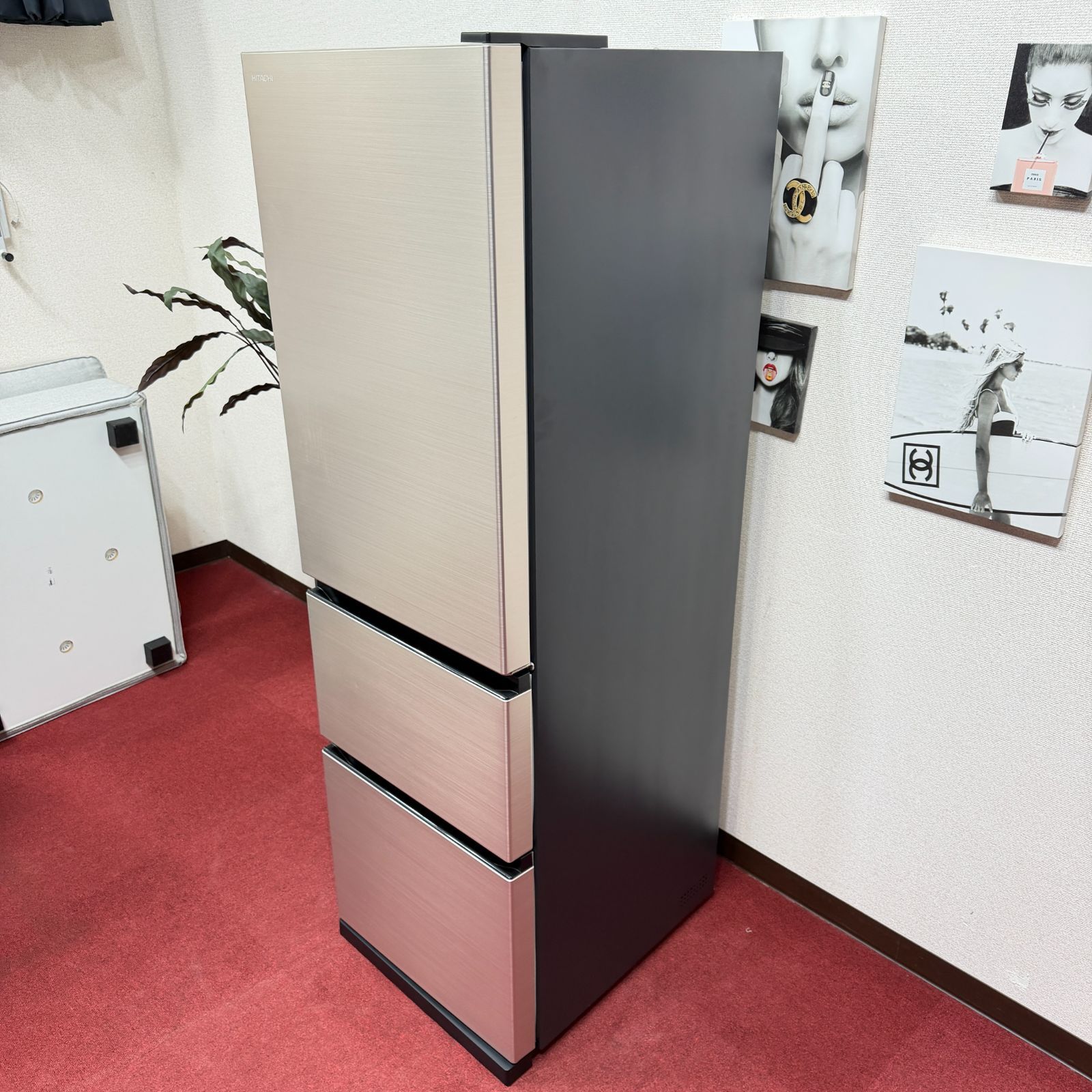 東京23区送料無料 超美品2023年製日立3ドア冷蔵庫 製氷機有315L 分解