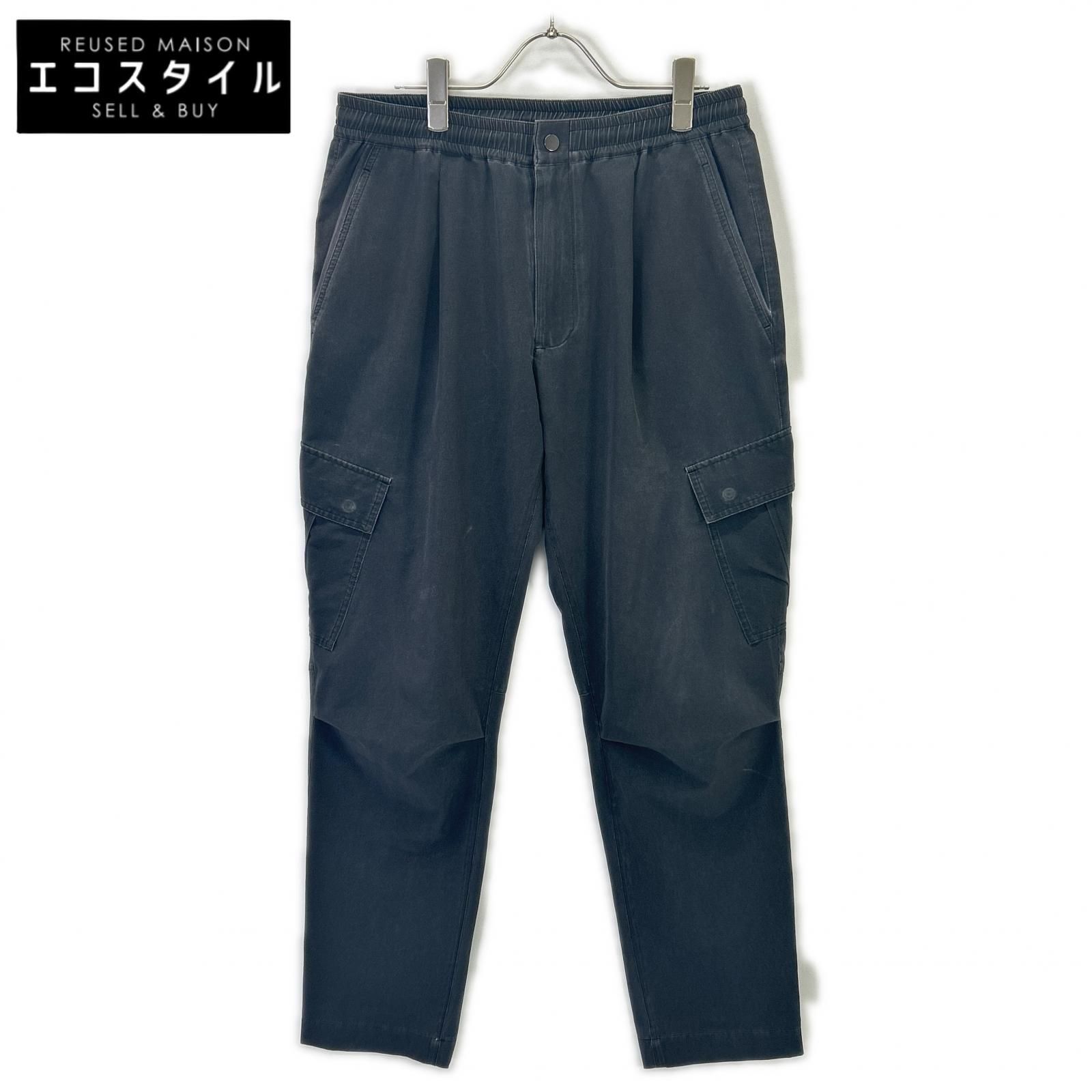 jun hashimoto　ジュンハシモト　ブラック 24AW PIGMENT AIRDOT カーゴパンツ　4