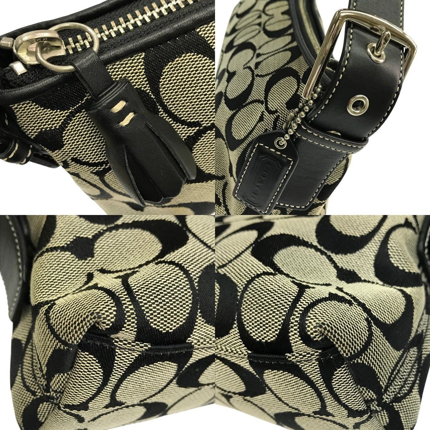 coach コーチ　アクセサリーポーチ　ワンショルダーバッグ　キャンバス COACH コーチ シグネチャー アクセサリーポーチ レディース