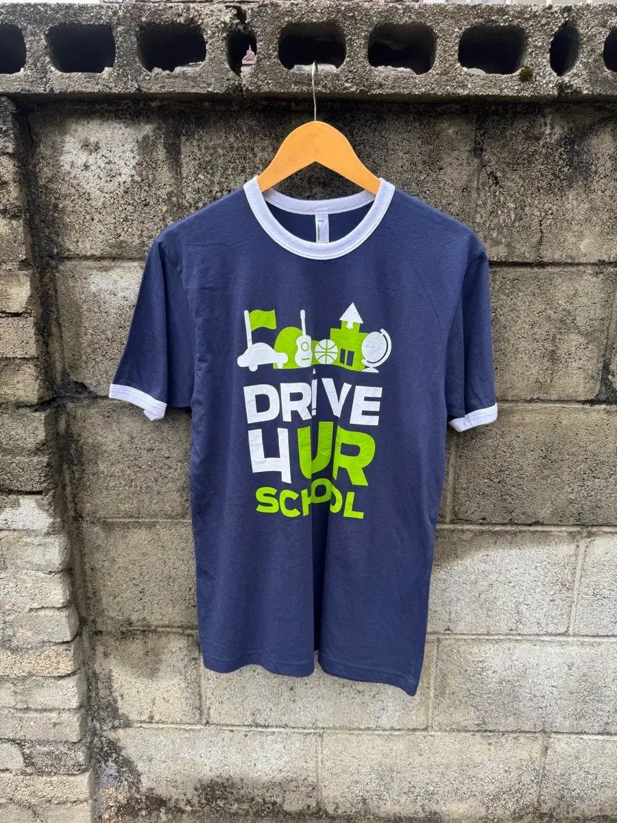 ヴィンテージ American Apparel 半袖 プリンティング リンガー Tシャツ M