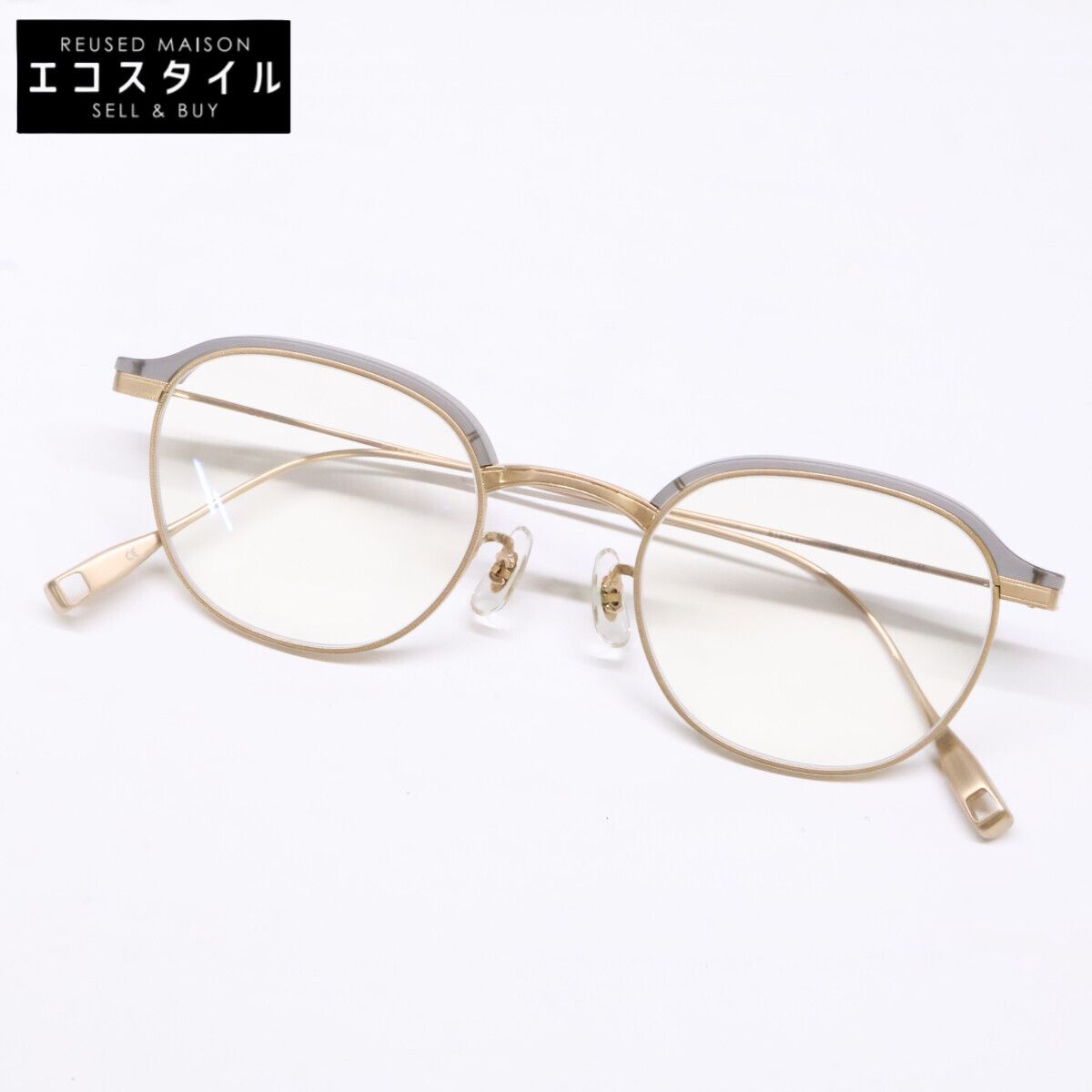 EYEVAN7285　アイヴァン　【美品】Blanks SMKM ブランクス 度入りレンズ ダブルブリッジ メガネフレーム　47□22-145