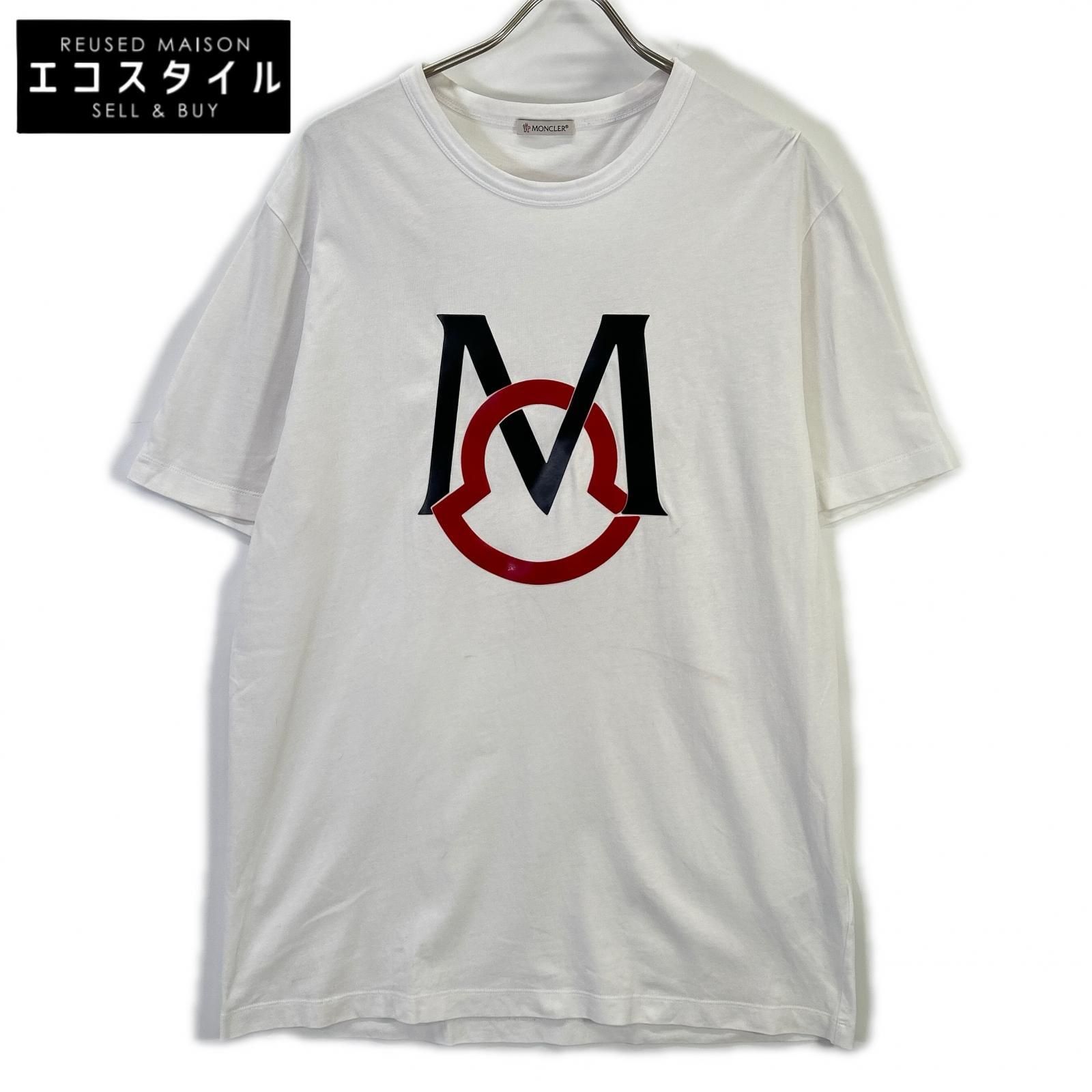 MONCLER　モンクレール　20年製 ホワイト MAGLIA プリントTシャツ　XL