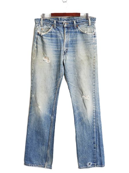 90s USA製 リーバイス 517 ブーツカット デニム パンツ 36 34 / 古着 オールド ジーンズ ジーパン フレア クラッシュ ヒゲ アタリ ボトムス