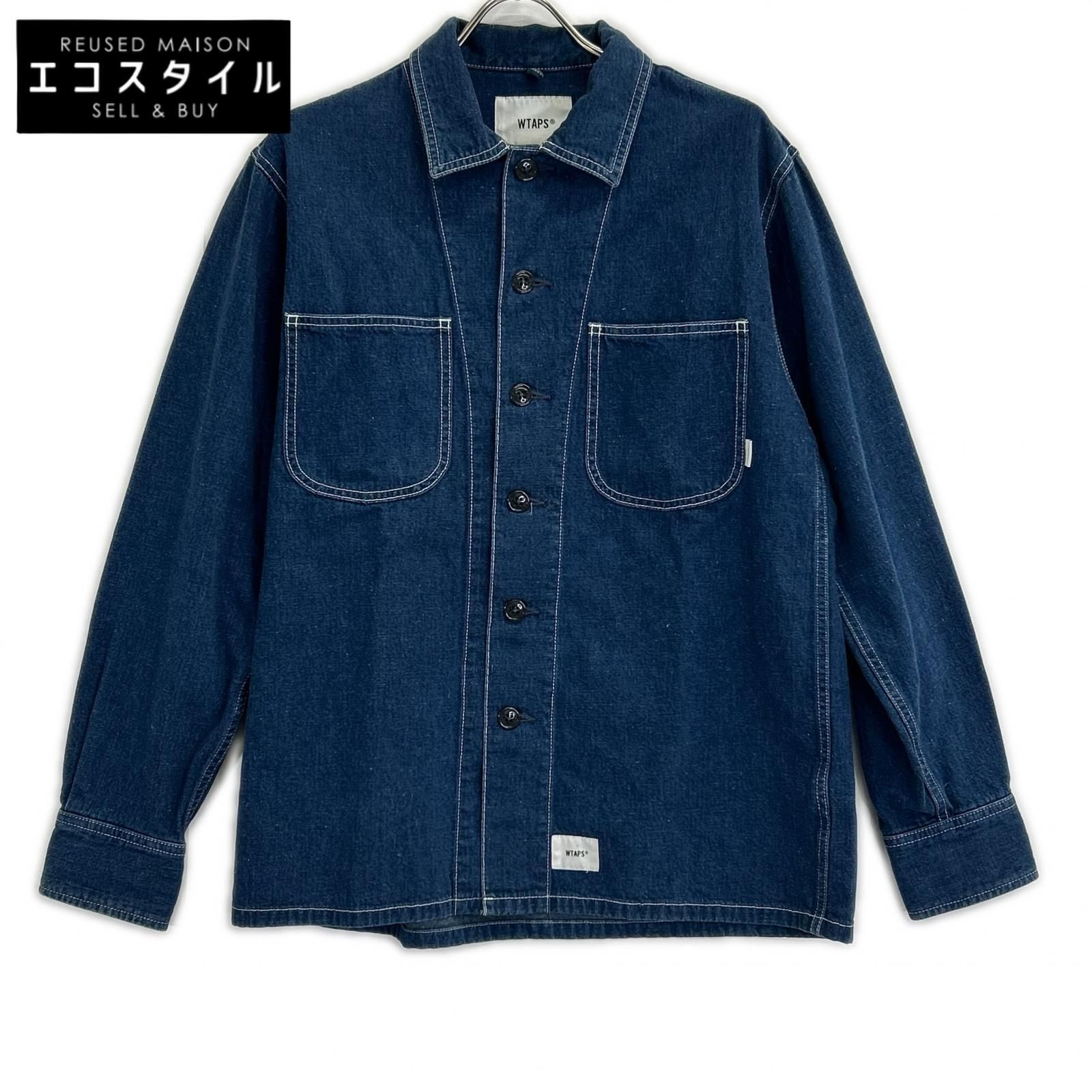 WTAPS　ダブルタップス　20SS MINE LS/SHIRT.COTTON.DENIM 201BRDT-SHM03 マイン ロングスリーブ シャツ　1