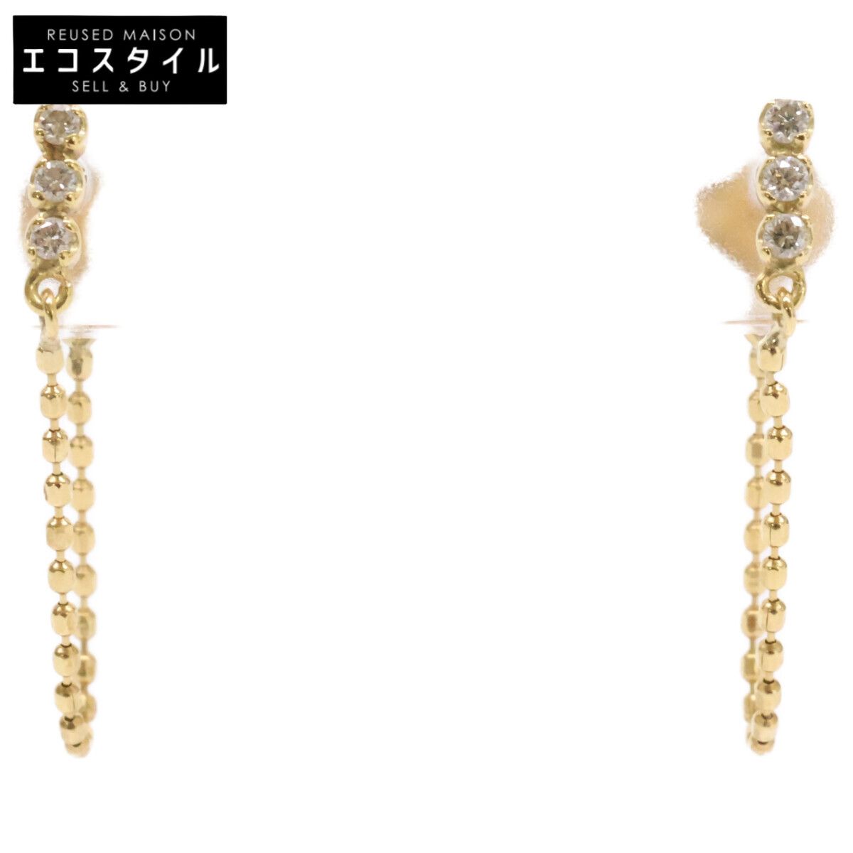 AHKAH　アーカー　AB1580010400 K18 0.03ct ダイヤモンドデュー