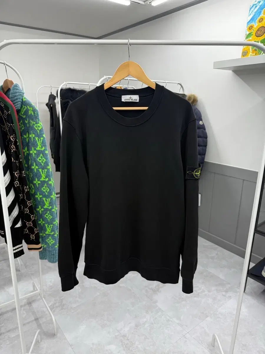 当日発送/25SS XXL STONE ISLAND ストーンアイランド スウェット ブラック XXL