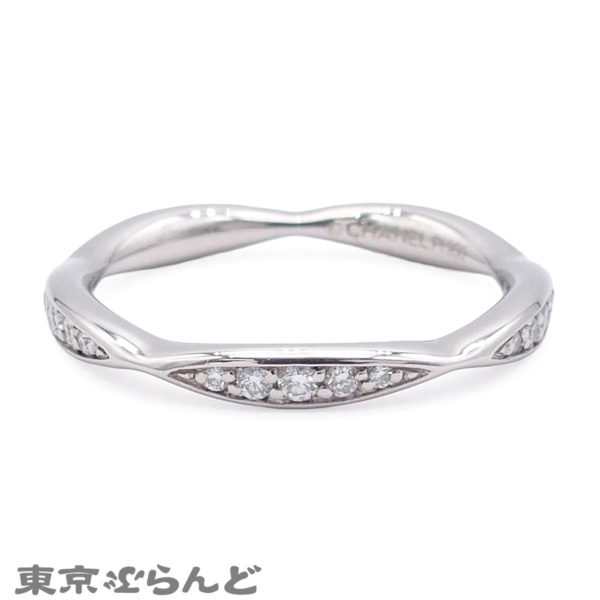 シャネル CHANEL カメリア リング J10668 プラチナ ダイヤモンド Pt950 