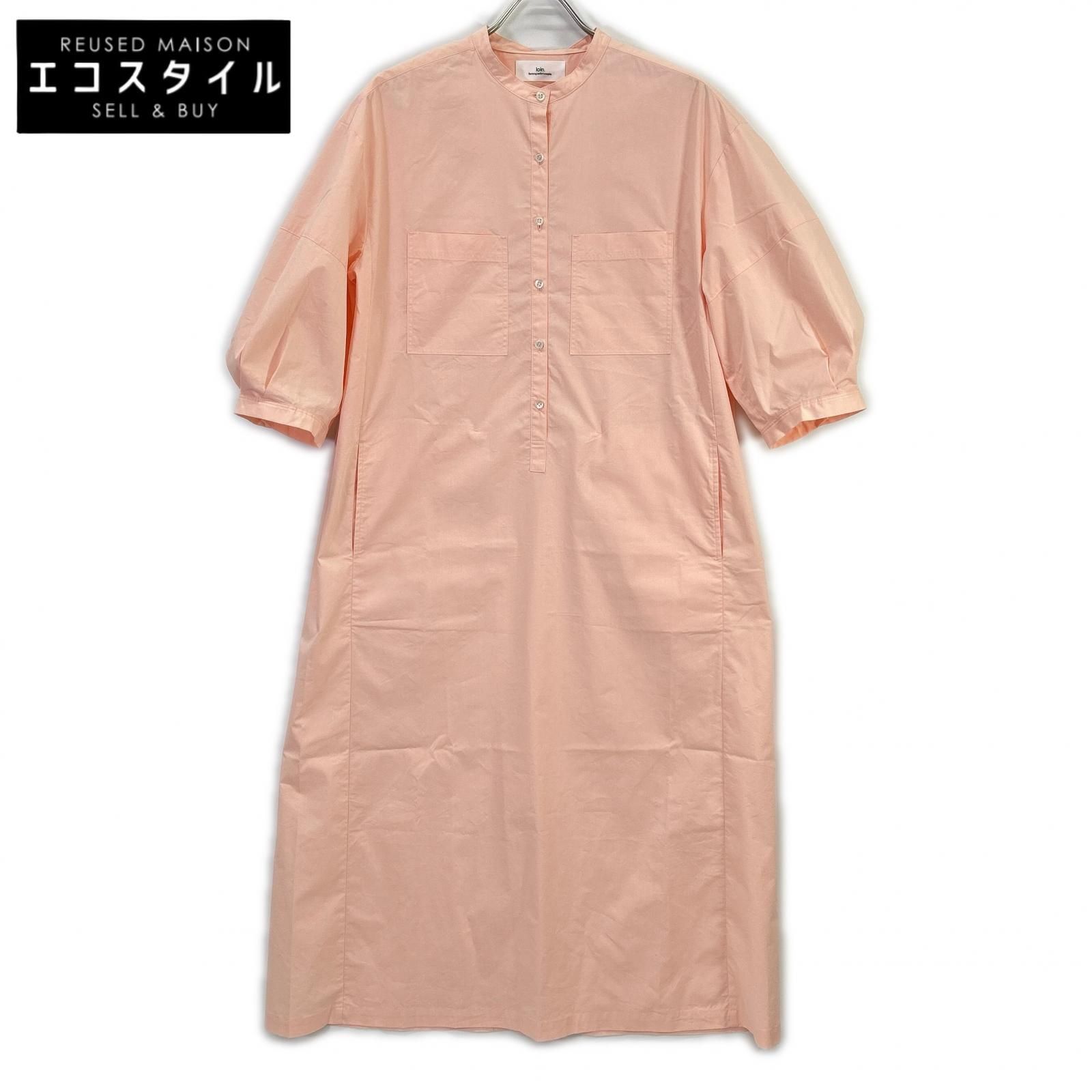 loin.　ロワン　【×eclat】4LST0002 ピンク シャツワンピース