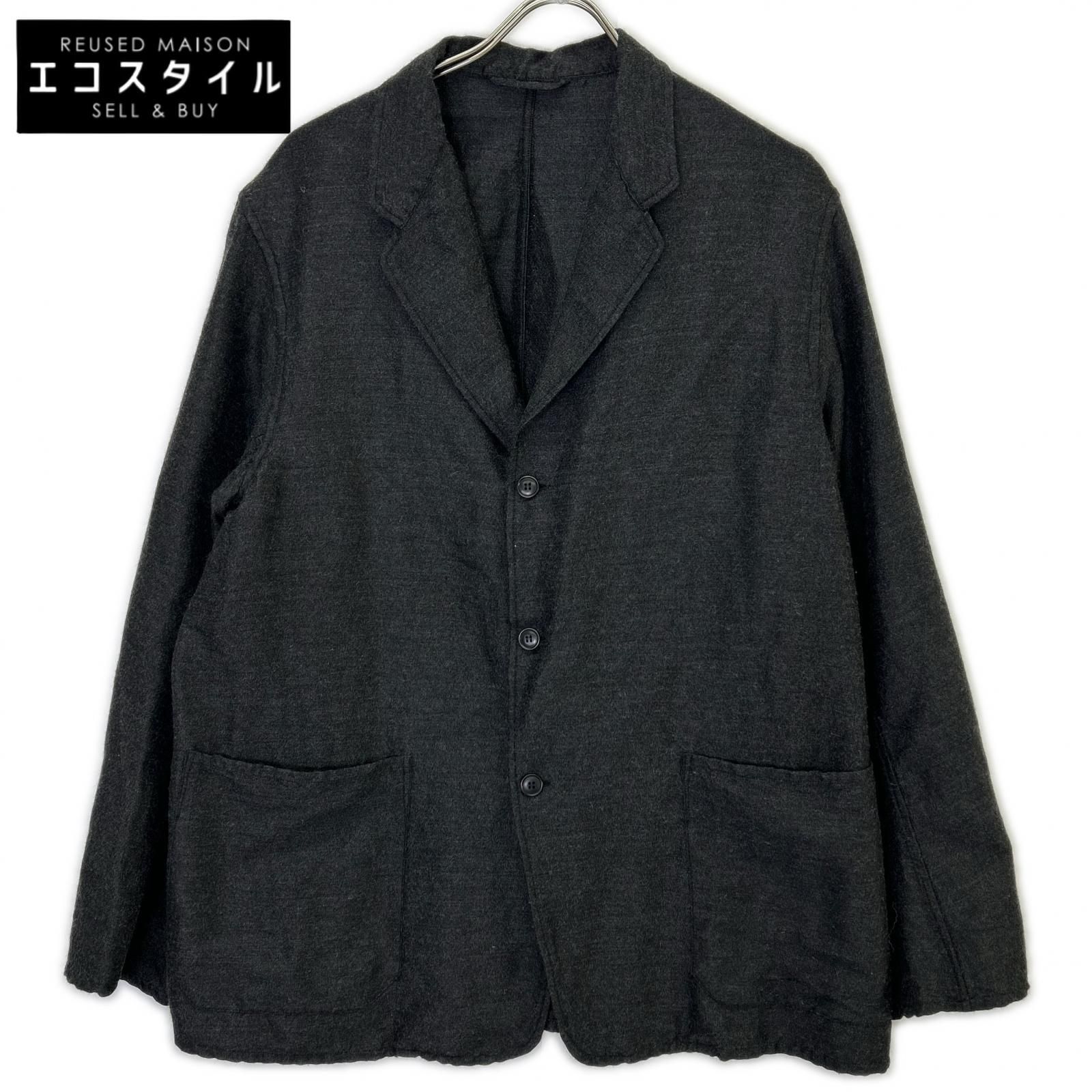 COMOLI　コモリ　21AW U03-01002 グレー ウールシルク ジャケット　2