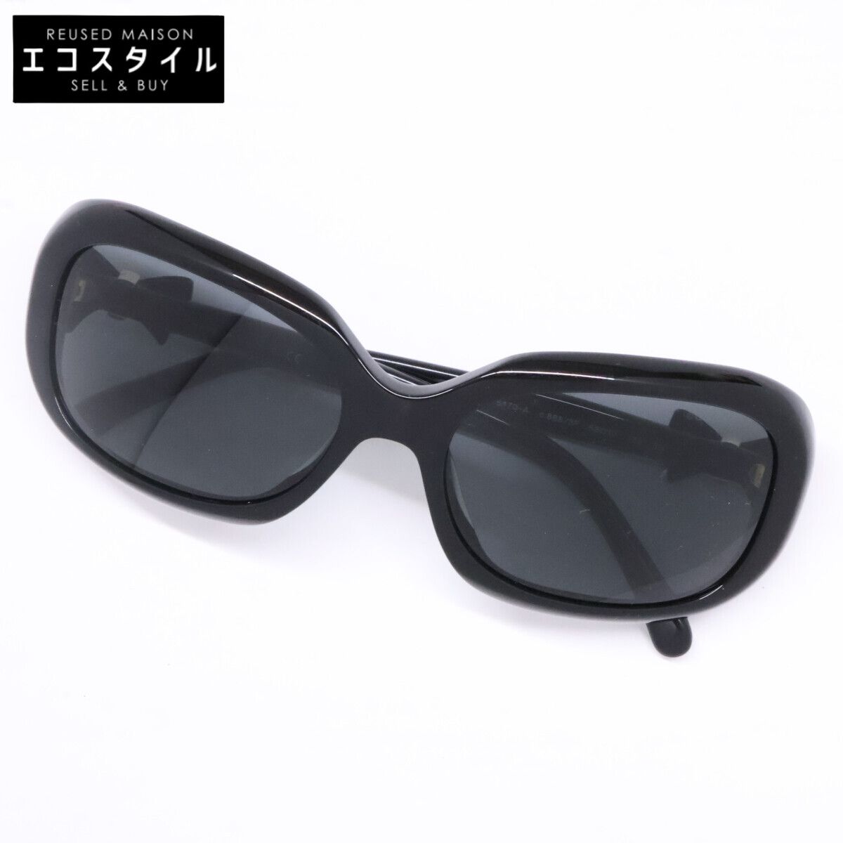 CHANEL　シャネル　5170-A c.888/3F リボンモチーフ スクエアシェイプ　58□17 135