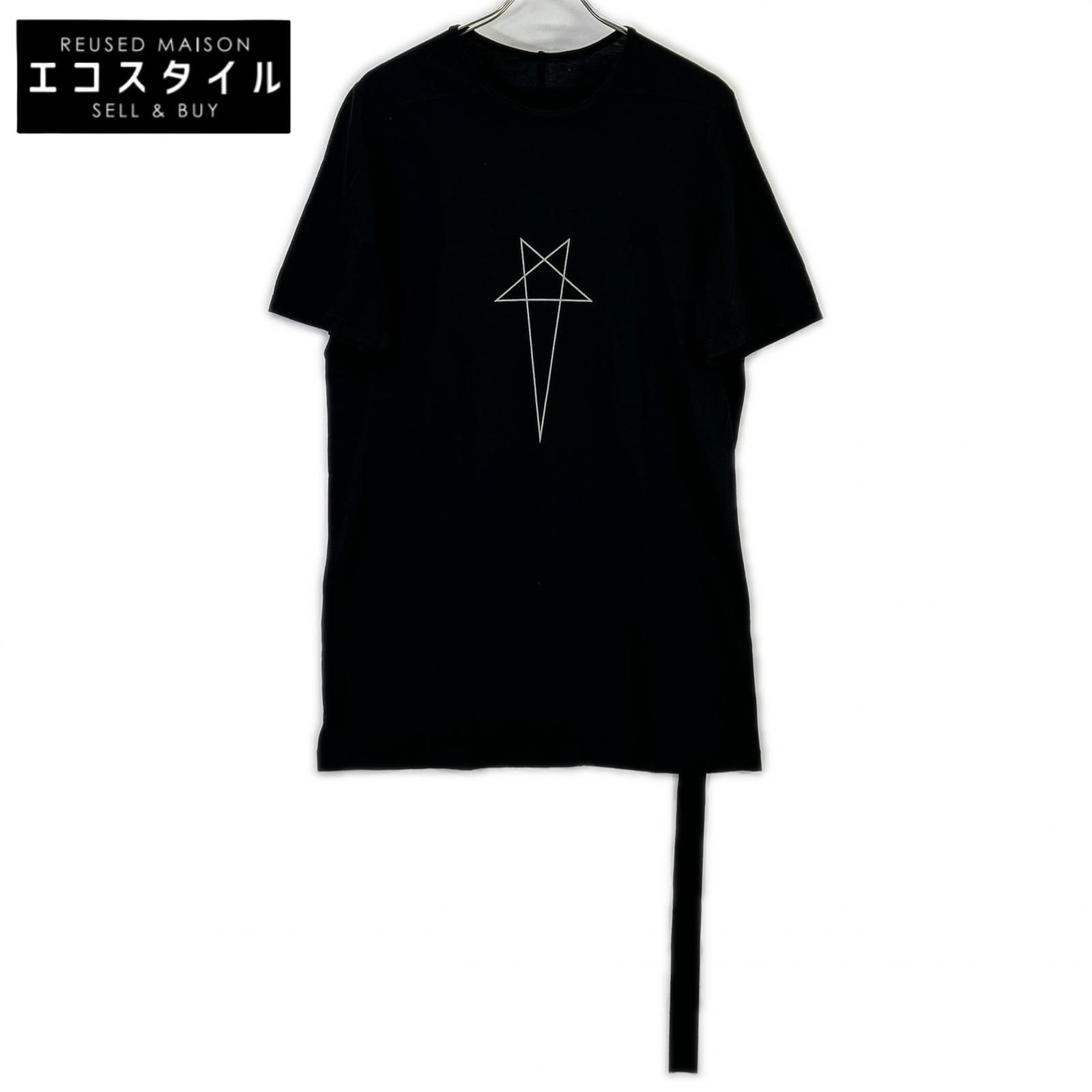 DRKSHDW ダークシャドウ Rick Owens DU02C5250 ブラック ペンタグラム Tシャツ M