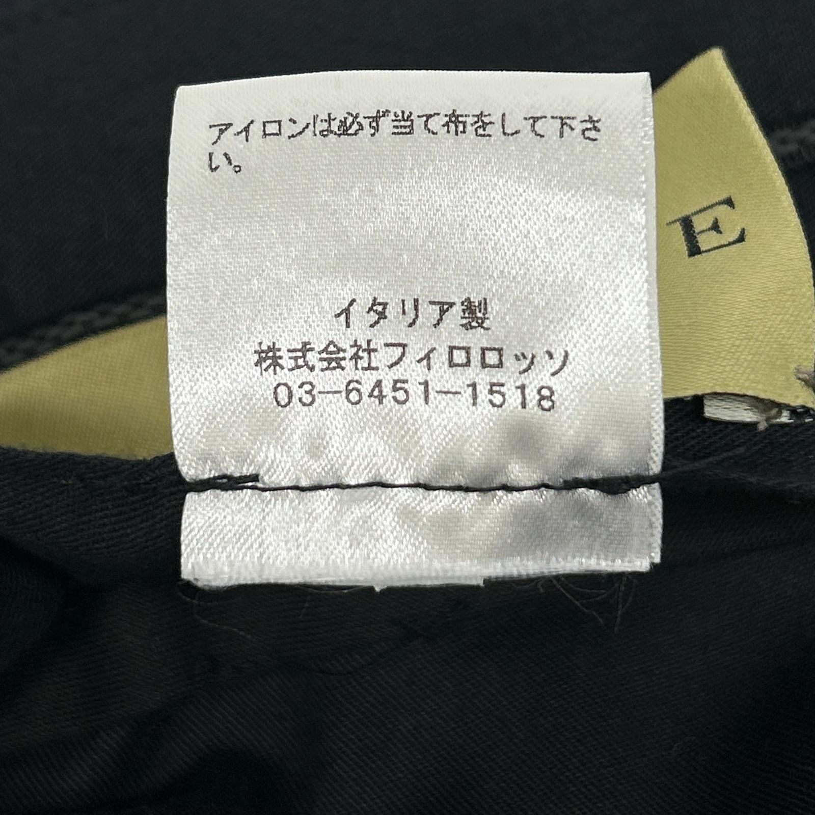 DALCUORE ダルクオーレ ネイビー ワンタック ダブル トラウザーパンツ