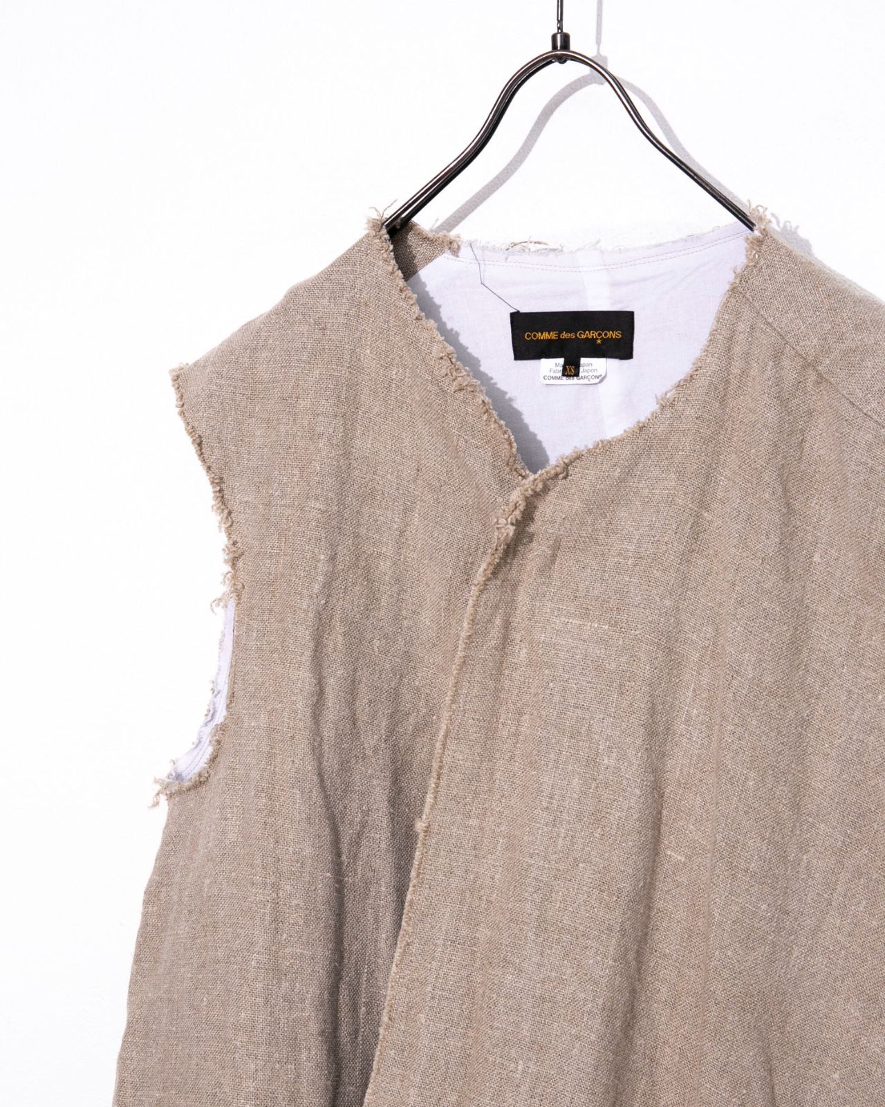 COMME des GARCONS コムデギャルソン リネン変形ベストGQ-J033 - メルカリ