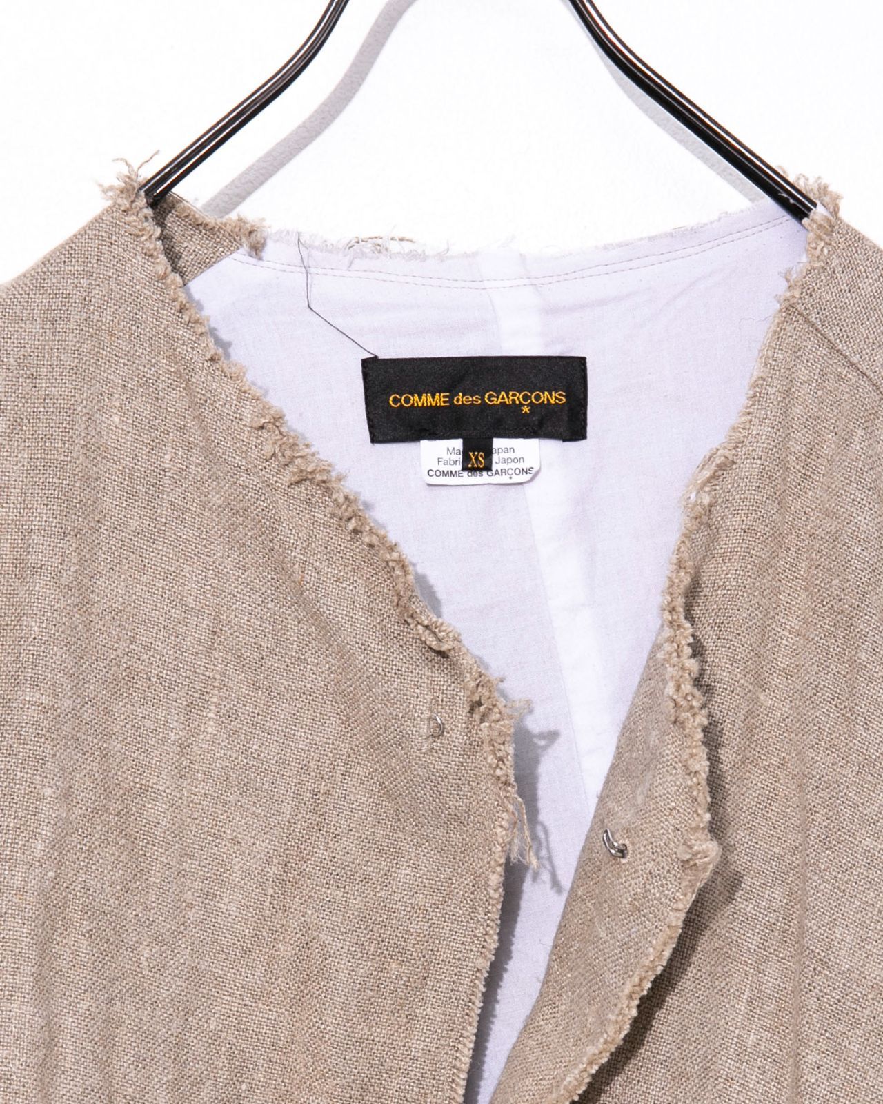 COMME des GARCONS コムデギャルソン リネン変形ベストGQ