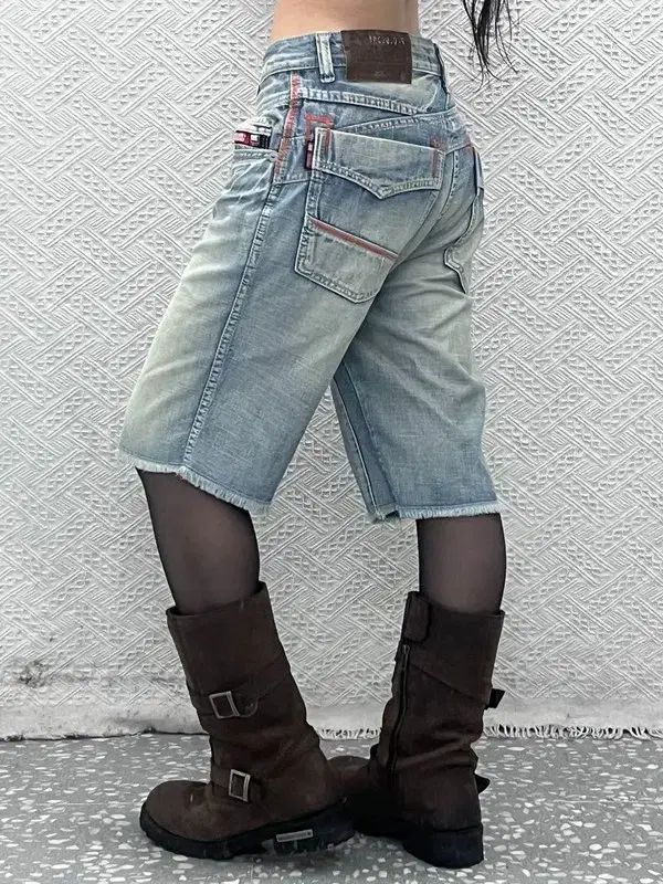 プーさん FUBU Y2K ヴィンテージ ウォッシュ ハーフパンツ 32インチ C11887