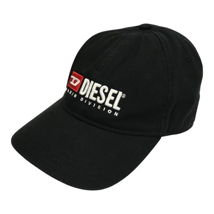 DIESEL ディーゼル CORRY-DIV-WASH キャップ ユニセックス コットン 帽子 ロゴ ブラック サイズ2 A11356 中古 T1