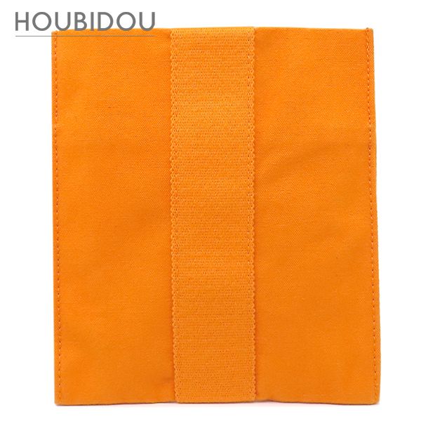 エルメス HERMES ショルダーバッグ ポシェット キャンバス オレンジ フレンチフェスティバル 限定 【中古】