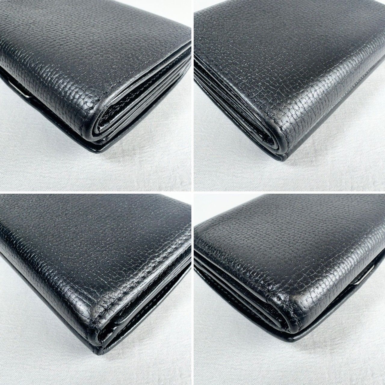 美品】LOEWE ロエベ アナグラム トライフォールド Wホック コンパクト 