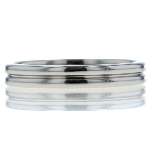 BOUCHERON ブシュロン Pt950 プラチナ リング ゴドロン スモール 2列 現行 シンプル 指輪 14号【新品仕上済】【zz】【中古】