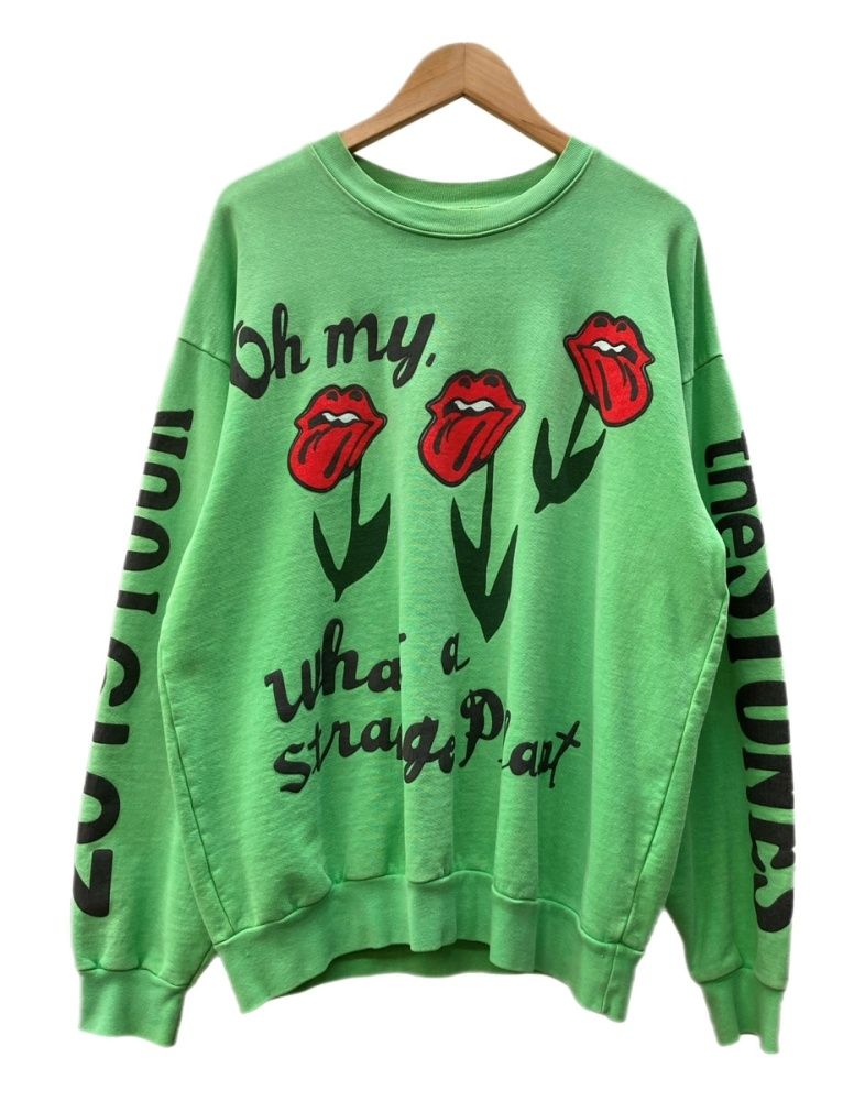 カクタスプラントフリーマーケット Cactus Plant Flea Market CPFM Rolling Stones No Filter Tour Sweatshirt ノー フィルター ツアー スウェット 緑 グリーン Lサイズ 104MT-3234