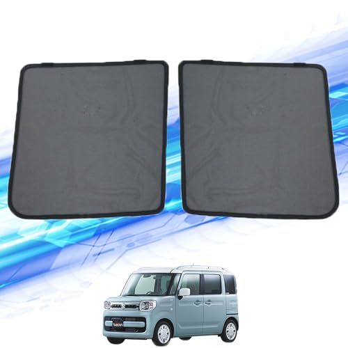 WeCar サンシェード SUZUK Iスペーシア MK53S ハーフサイズ カーシェード メッシュカーテン フロント 車種専用設計 シェードカーテン マルチサンシェード インテリア 内装パーツ 取付簡単 マグネット式 遮光 虫除け 車中泊 b5d1c5d8