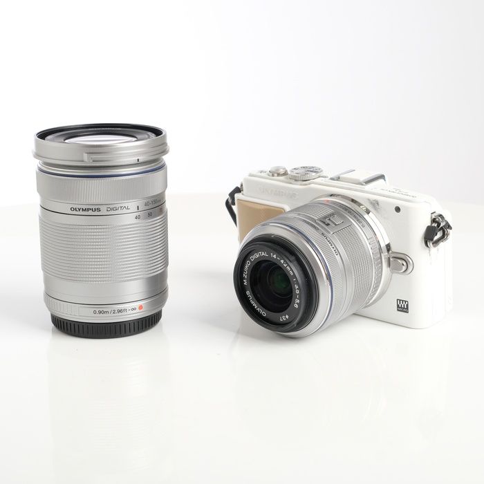 【中古】(オリンパス) OLYMPUS E-PL5 ダブルズームキツト ホワイト