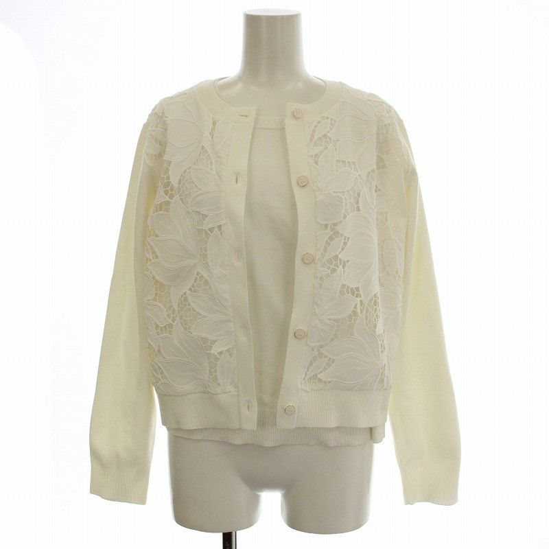 ジャスグリッティー JUSGLITTY 25SS レースカーデアンサンブル 花柄