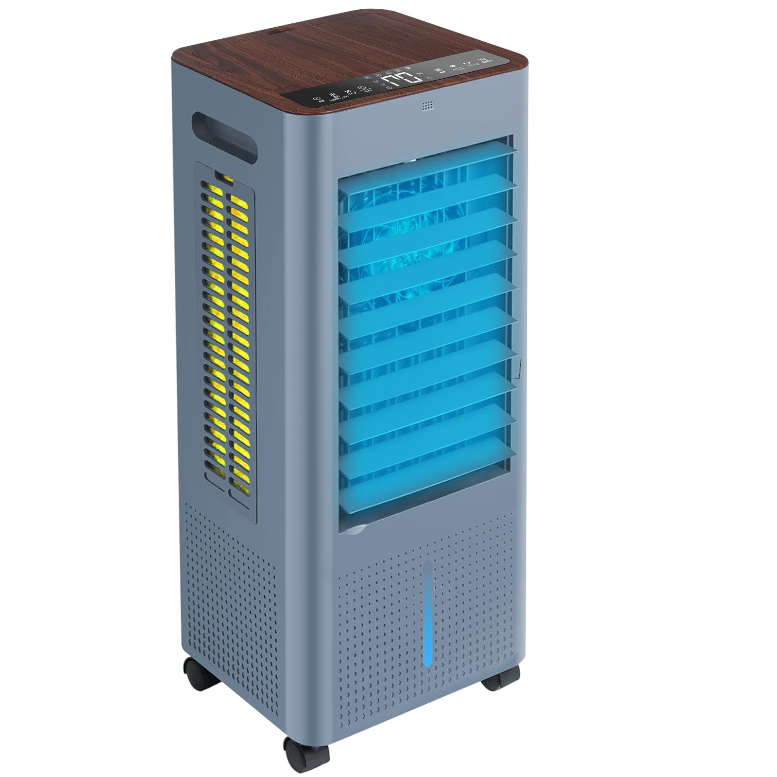【2025最新進化】冷風機 冷風扇 冷風扇風機【3方向で吸水し冷感アップ】スポットクーラー 冷房 LED液晶画面 イオン発生 8L大容量タンク 3つモード 3段階風量切替 ルーバー機能 24H切/入タイマー 水不足提示 氷入れ リモコン遠隔操 bea39da9