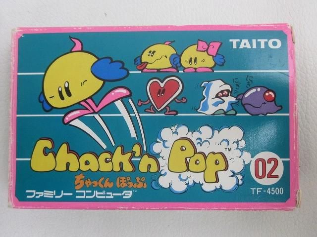 中古品 ゲーム ファミコン ソフト ちゃっくん ぽっぷ 箱・取扱説明書