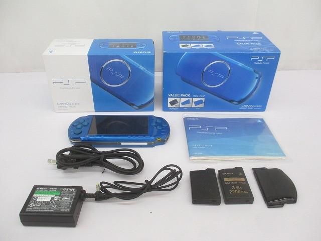 中古品 ゲーム PSP 本体 PSP3000 動作品 箱 周辺機器付き